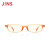 JINS睛姿成品100度老花镜轻便时尚佩戴舒适镜片防蓝光FRD15S001 302橙色