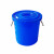 劳保佳 大号塑料圆桶 圆形大容量水桶 圆形收纳桶 加厚储水桶 无盖100L 蓝色
