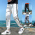以纯（YISHion）官方旗舰店官网新款冰丝九分裤男夏季薄款休闲速干潮流运动男士 白色 3XL