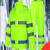 反光雨衣雨裤交通高速路政救援荧光警示服分体套装定制印字骑 荧光绿1上衣+绿裤子 M