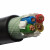 起帆电线电缆 YJVR3*70+1*35平方国标电力电缆 绝缘护套软电缆 1米 黑色100米起售