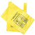 金固牢 KZcc-150 手提式垃圾袋 加厚黄色医疗垃圾袋 一次性诊所医院废物包装垃圾袋 50只 手提式80*90配70L