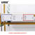 安赛瑞 货架磁性标识牌 仓储磁性标签物料标示卡套50×100mm全磁 红色 10个装 2E00156