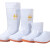 白色雨鞋专用卫生靴女防滑中高筒雨靴食堂厨房工作水鞋 高度38cm左右：白色（牛筋底-不加棉款） 36