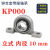 cy微型带座轴承KP08 KFL000 001 002 003立式菱形带座批发轴定制 立式 KP000 内径10mm