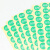 海斯迪克 HKLY-109 不合格标签绿色尾数合格标签贴纸 合格绿色25MM*1000贴
