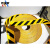 地胶贴耐磨橡胶 5S反光车位线定位划线 自粘标识黑黄警示防滑 黄黑光面10cm*33m
