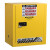 杰斯瑞特（JUSTRITE）8915201 15加仑黄色自动单门防火安全柜