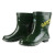 双安35KV绝缘靴 中筒电工防护雨靴雨鞋耐磨防滑劳保橡胶靴绿色 1双装 43码