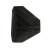 海斯迪克 HKL-273 塑料三面护角 快递纸箱护角 家具包边保护角 黑色75mm 200个
