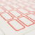 芯硅谷【企业专享】 S6127 不干胶标签 卷装 每卷100个标签大号白底红边 1卷