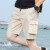 匹卡特（PIKATE）休闲短裤男夏季宽松五分裤男士运动工装裤子男装大裤衩沙滩裤大码 军绿色 M