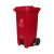工者户外垃圾桶 环卫分类塑料垃圾桶 红色（有害垃圾标识）120L加厚+中间脚踏定制GZ-22