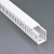欧杜 白色开口型线槽加厚优质塑料绝缘走线槽PVC新料行线槽20*15mm 高*宽200米/箱（一箱）