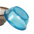 兰诗（LAUTEE）WY4049 圆形塑料盆大小号透明盆 蓝色5L左右  5个装