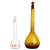 高硼硅A级可过检玻璃/棕色容量瓶透明量瓶具塞量瓶5/10/25/50/100 天玻牌透明100ml