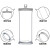 KAIJI LIFE SCIENCES 实验室标本展示瓶高硼硅密封玻璃样品瓶磨砂口加厚广口瓶 1个 150*450mm(约7500ml）