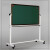 可移动黑板幼儿园专用黑板家用教学翻转双面绿白磁性黑板 100*68豪华磁性两面绿黑板
