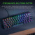 雷蛇（RAZER）Huntsman Mini猎人迷你游戏键盘彩色PBT键帽 全尺寸机械键盘RGB照明 黑色键盘，绿色升级套装 Clicky光开关