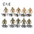 首卫者 军事模型 心理沙盘地物模型道具散件 5个兵人+枪 GR-ZS083