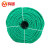 鸣固 尼龙绳 塑料绳耐磨物流绳户外手工编织货车捆绑绳绿色绳子12mm（100米/捆）
