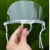 簌禧40塑料透明口罩餐饮口罩酒店餐厅厨房厨师口罩防雾防口水飞沫口罩 白边口罩 5只