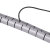 冰禹 BY-7554 包线管理线管理线器 网线整理线束线管 PE理线器包线管（多拍不截断）白色10MM 1米