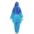 稳斯坦 WY0294 一次性分体雨衣 透明加厚套头式分体PE防护雨披 蓝色 20件