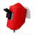电焊面罩红钢纸焊帽子焊工防护安全头戴式焊接氩弧焊防火星防高温 可视窗翻盖+安全帽卡槽+20片黑+2