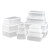 物匠（WUJIANG） 保鲜盒透明塑料盒子长方形密封盒冰箱冷藏食品收纳盒商用带盖 804卡扣约3.2L