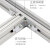 汇创佳 铝合金走线架 ZXJB900 标准型4C铝材梯式桥架 宽900mm×长1米