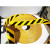适用定制地胶贴耐磨橡胶 5S反光车位线定位划线 自粘标识黑黄警示防滑胶带 黄黑色光面5cm*33m