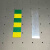 三角形接地端标识牌黄绿接地牌ABCN反光铝牌避雷测试点接地标识贴 边长4cm
