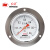 红旗（HONGQi） Y-100ZT轴向带前边 普通压力表1.6级 0-0.6mpa水压油压气压液压表	