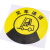 海斯迪克 HKQS-20 地面安全标识 防水耐磨磨砂地贴标识帖 提示牌警示牌贴纸直径30cm 人行通道(2)
