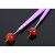 手动扩孔针钻孔器金刚砂锉刀玉石珍珠翡翠蜜蜡珠子打孔器钻头工具 红色扩孔针(2mm)1根+(m)1根