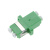 定制光纤耦合器 LC-LC双工电信级光纤连接器适配器对接头法兰盘小方头 绿色 ＜0.15db