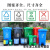 定制适用大号平口垃圾分类垃圾袋一次性可降解加大社区物业四色厨 蓝色可回收物100X120 50只