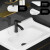 约龙（YUELONG）小户型太空铝浴室柜组合窄长陶瓷一体洗手池洗脸盆柜卫生间洗漱台 (纯白)55*30cm主柜