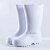 耐磨高筒棉靴白色食品靴 耐油耐酸食品厂厨房保暖雨靴EVA胶鞋工业品 高度30cm左右：白色(牛筋底-加绒款) 40