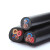 【XINLAN】电线电缆护套线系列RVV3*0.75平方国标三芯多股铜芯绝缘软线电源线家装照明线电工信号线黑色 90米