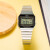 卡西欧(CASIO)手表小方块复古数显中性表小银块小金表小方表ins手表礼物 A700W-1A