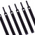 冰禹 BYrl-44 魔术贴束线带扎带 粘贴式网线电缆线数据线理线带 背对背魔术贴 黑色针型12*115mm（100个）