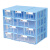 跃桌面小抽屉收纳盒透明长方形零件储物盒塑料小盒子收纳柜 B-2#白(40个)有隔板