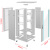 神盾卫士SDWS 网络服务器机柜 1米18U玻璃门600深标准19英寸弱电监控交换机柜加厚SDB6618