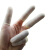 稳斯坦 WST530 一次性乳胶防滑手指套（100只）工业橡胶手指套 劳保手套 米色25 小号