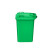 舒蔻（Supercloud）大号塑料分类垃圾桶小区环卫户外带盖加厚垃圾桶 50L加厚绿色分类厨余垃圾