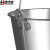 集华世 圆形白铁皮手提水桶大号油桶镀锌桶【15L-2个装】JHS-0180