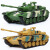 贝木惠（beimuhui）小号手模型坦克儿童玩具男孩履带装甲战车宝宝耐摔导弹越野军事模 浅绿色 惯性小坦克