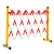 绝缘施工围栏电力安全玻璃钢圆管伸缩围栏隔离带围挡防护栏可移动 1.2*2.5米片式红白
